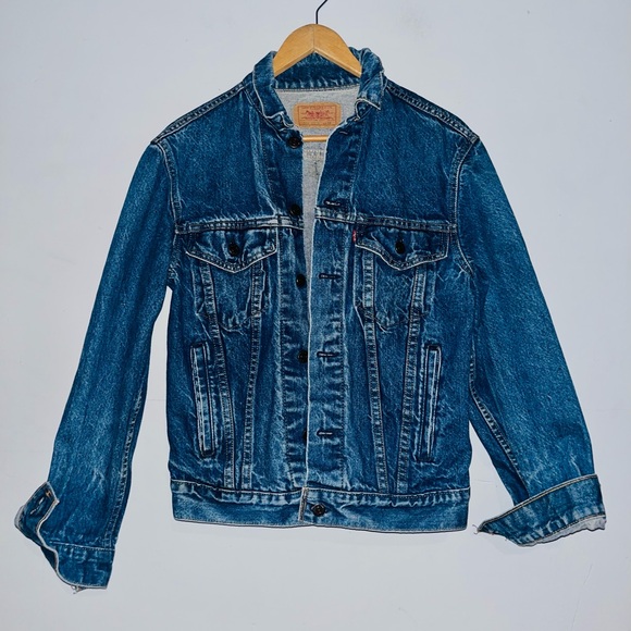 VINTAGE Levi's 70506 Denim Trucker Jacket 1980s - Picture 2 of 10